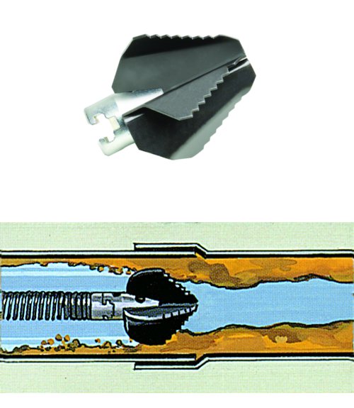 Końcówka nożowa pilasta z czterema ostrzami do przepychacza elektrycznego K-40